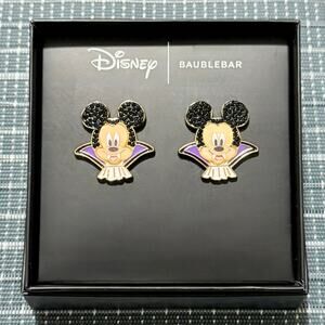 NEW | DISNEY x BAUBLEBAR | Mickey Mouse Crystal Vampire Stud Earrings